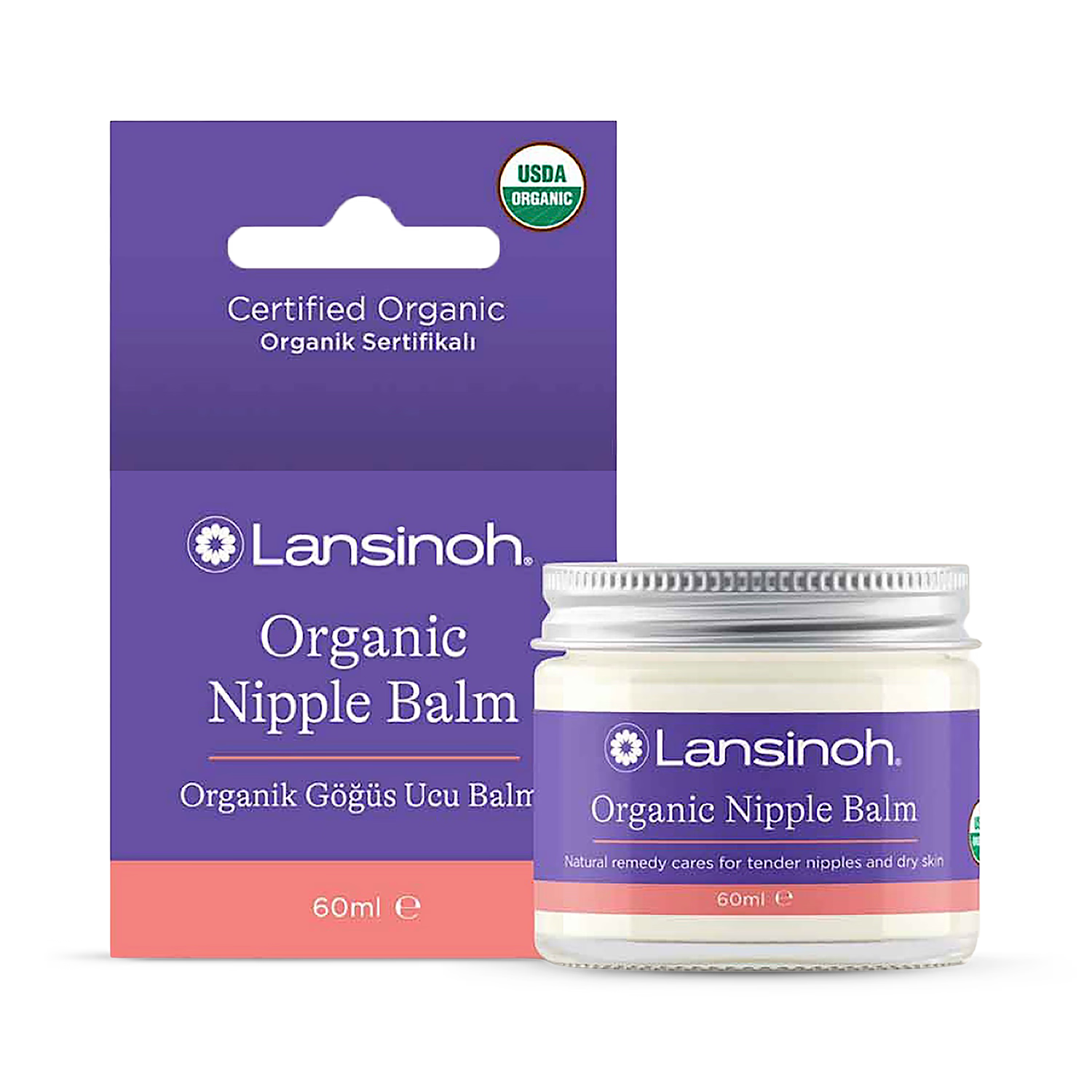 Lansinoh organic nipple balm 60ml, imported from the UK