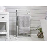 Luxury Cotton Towels Silver GOODS M&S   