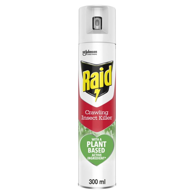 Raid Plant Based Crawling Insect Killer Aerosol Spray   300ml