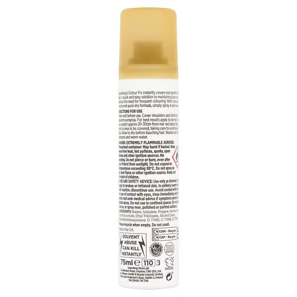 Superdrug root cover dark blonde (British brand)