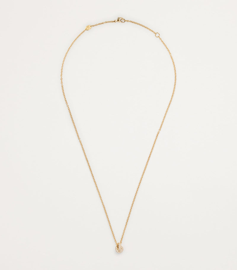 Engelbert Yellow Gold and Pavé Diamond Legacy Knot Necklace - British product