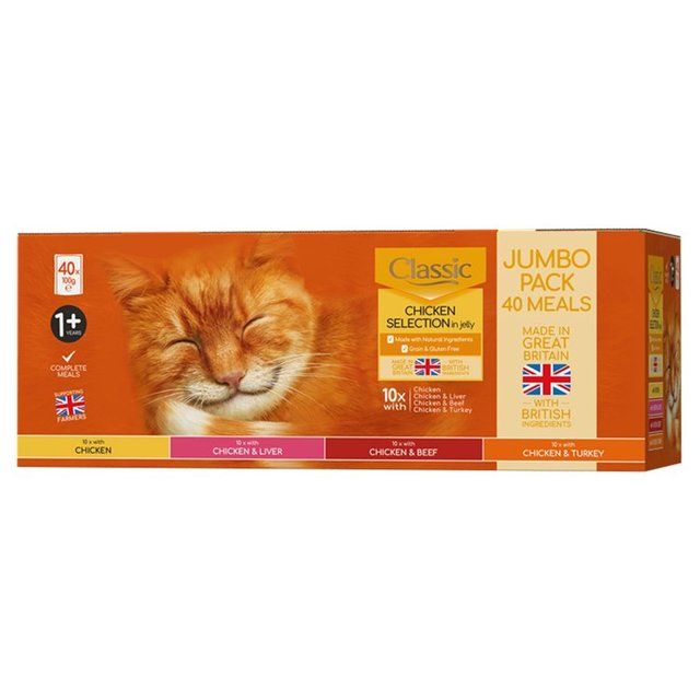 Butchers Classic Chicken Selection In Jelly Multipack Pouches   40 x 100g GOODS M&S   