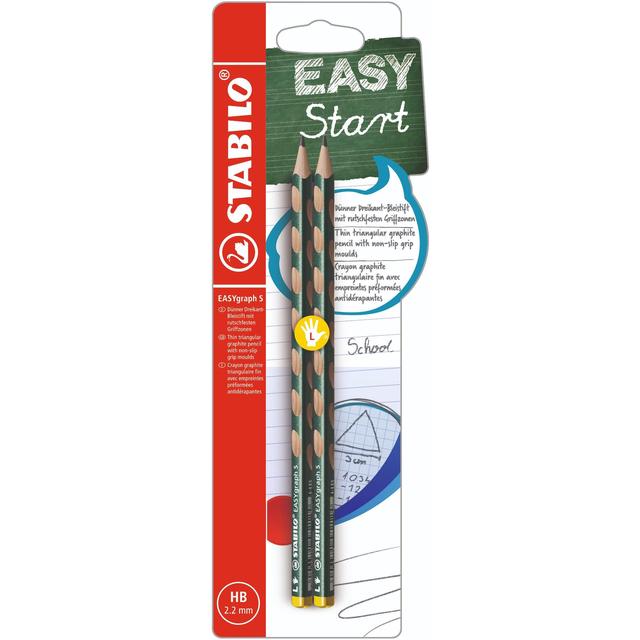 STABILO EASYgraph S Metallic green 2pc left handed   2 per pack