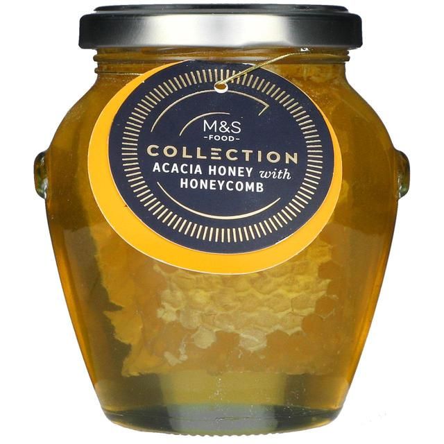 M&S Acacia Honey with Honeycomb   250g