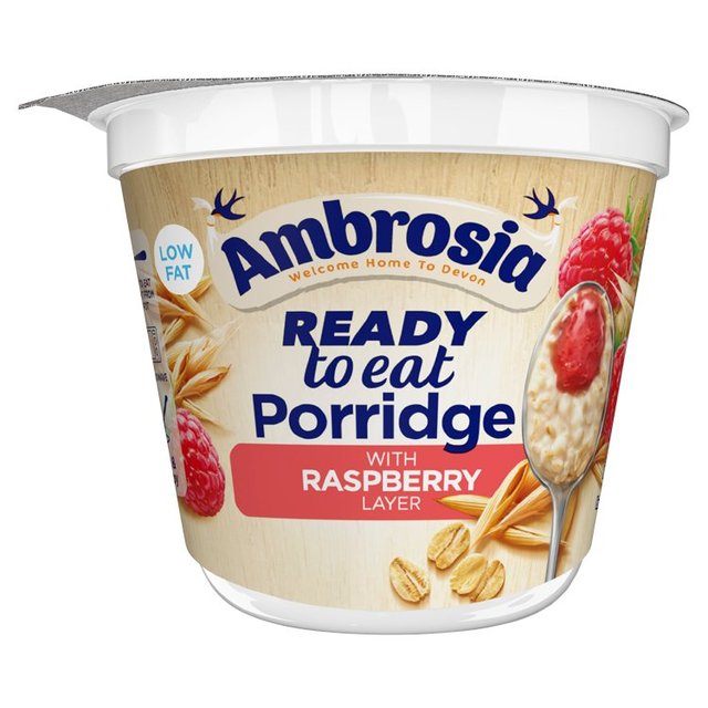 Ambrosia Ready To Eat Porridge with Raspberry Layer   210g GOODS M&S   