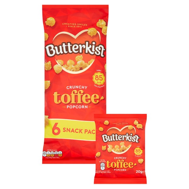 Butterkist Crunchy Toffee Popcorn   6 per pack GOODS M&S   