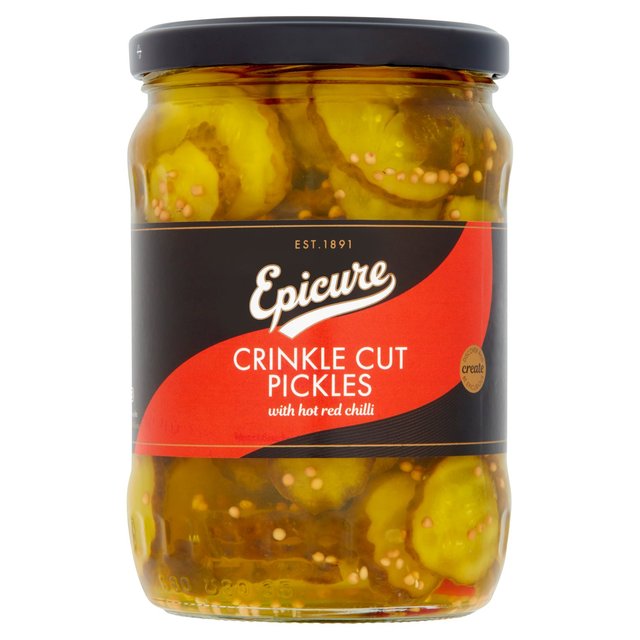 Epicure Spicy Crinkle Cut Pickles   530g GOODS M&S   