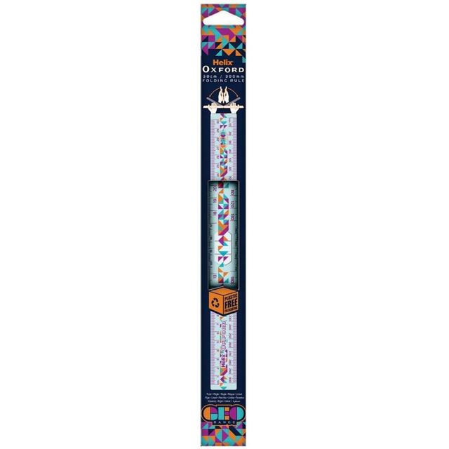 Oxford Geo Folding Ruler - Orange