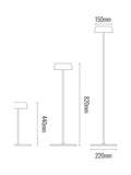 The Solar Centre Sundara warm white solar floor lamp, UK version