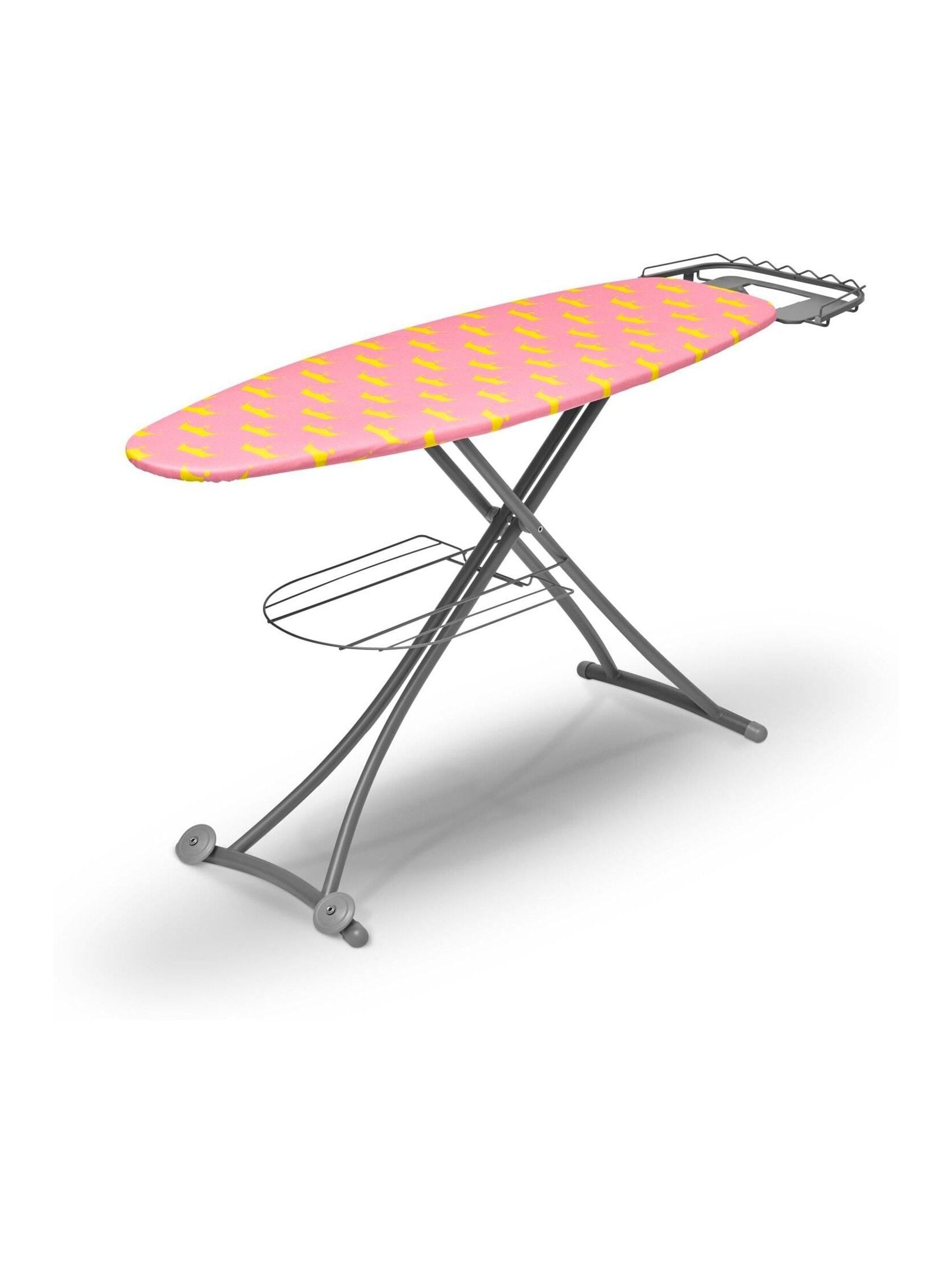 Swan large ironing board with mesh top and iron rest - British product