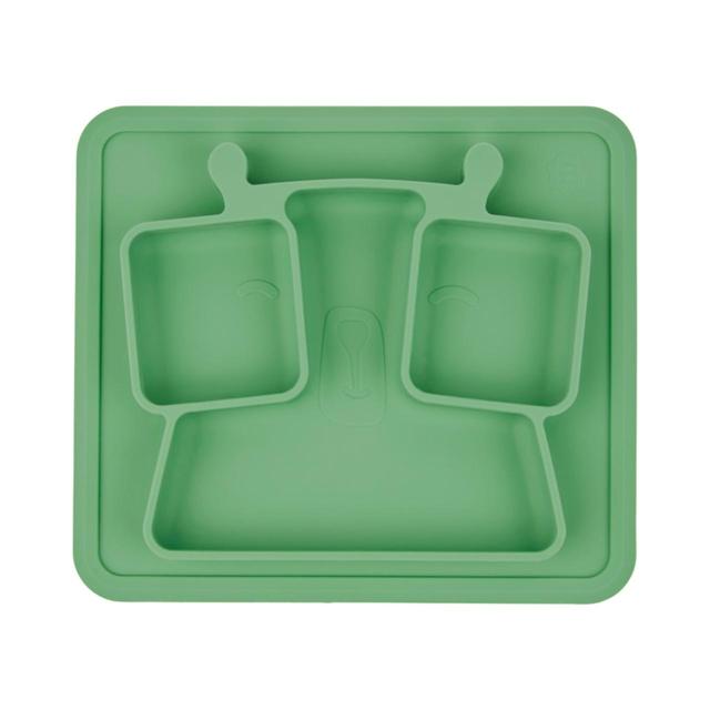 Badabulle Anti-Slip Weaning Silicone Compartment Plate GOODS M&S   