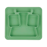 Badabulle Anti-Slip Weaning Silicone Compartment Plate GOODS M&S   