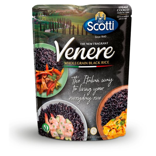 Riso Scotti Microwave Venere Wholegrain Black Rice   230g