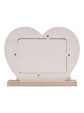 Widdop white animals heart photo frame 6x4 inch, UK version