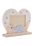 Widdop white animals heart photo frame 6x4 inch, UK version