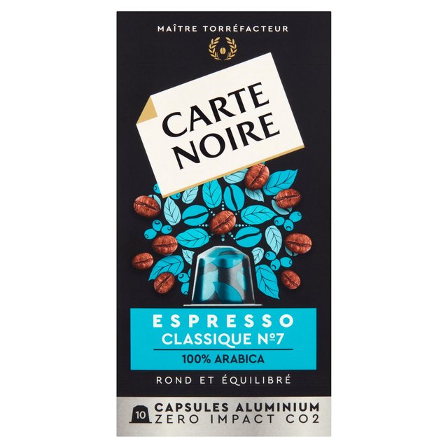 Carte Noire Classique Aluminium Nespresso Compatible Capsules   10 per pack GOODS M&S   