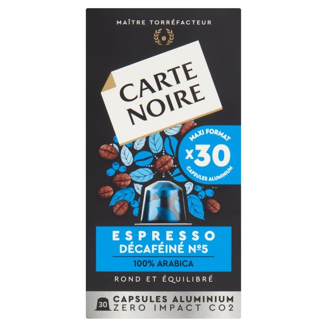 Carte Noire Decaf Aluminium Nespresso Compatible Capsules   30 per pack GOODS M&S   