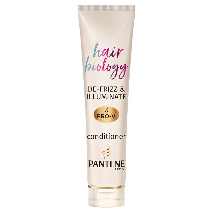 Pantene Hair Biology De-frizz & Illuminate Hair Conditioner For Frizzy, Dry, Coloured Hair