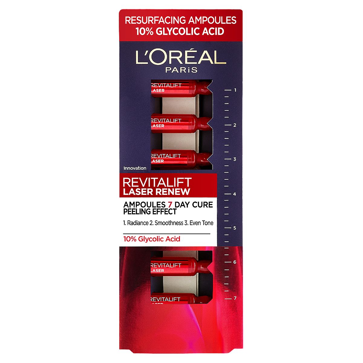 L'Oreal Paris Revitalift Laser Ampoules 10% Glycolic Acid Peel (7x1.3ml) GOODS Boots   