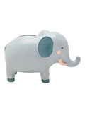Widdop elephant money box blue blush cheeks, UK version