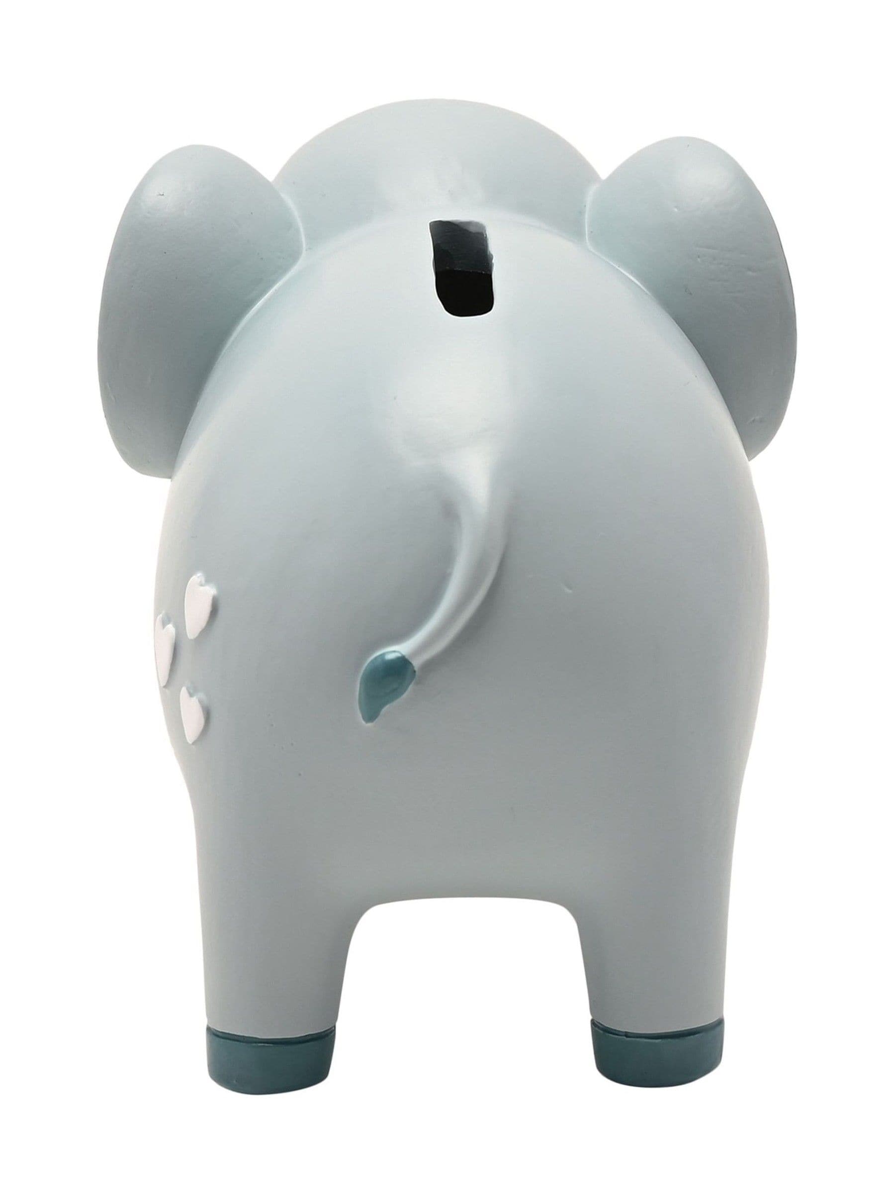 Widdop elephant money box blue blush cheeks, UK version