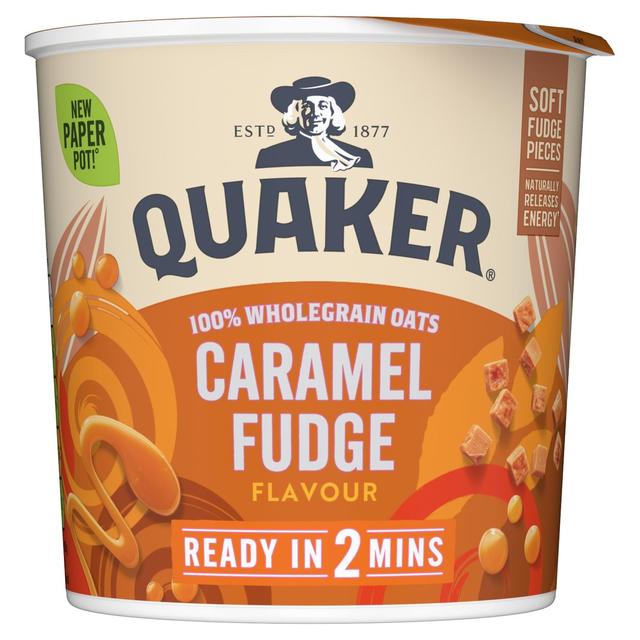 Quaker Heavenly Oats Caramel Fudge Porridge Cereal Pot   58g GOODS M&S   