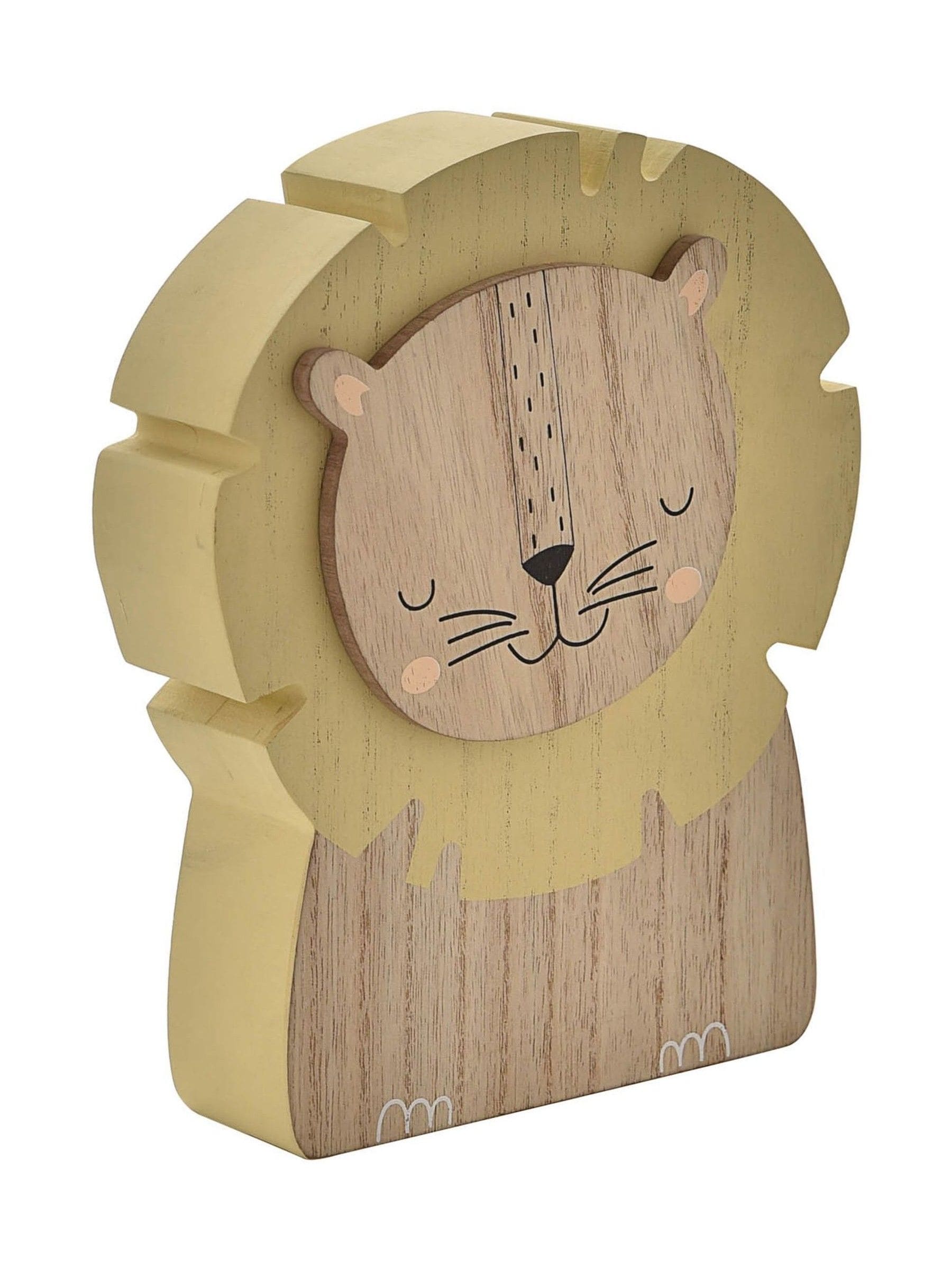 Widdop Brown lion shaped money box 20cm, UK version