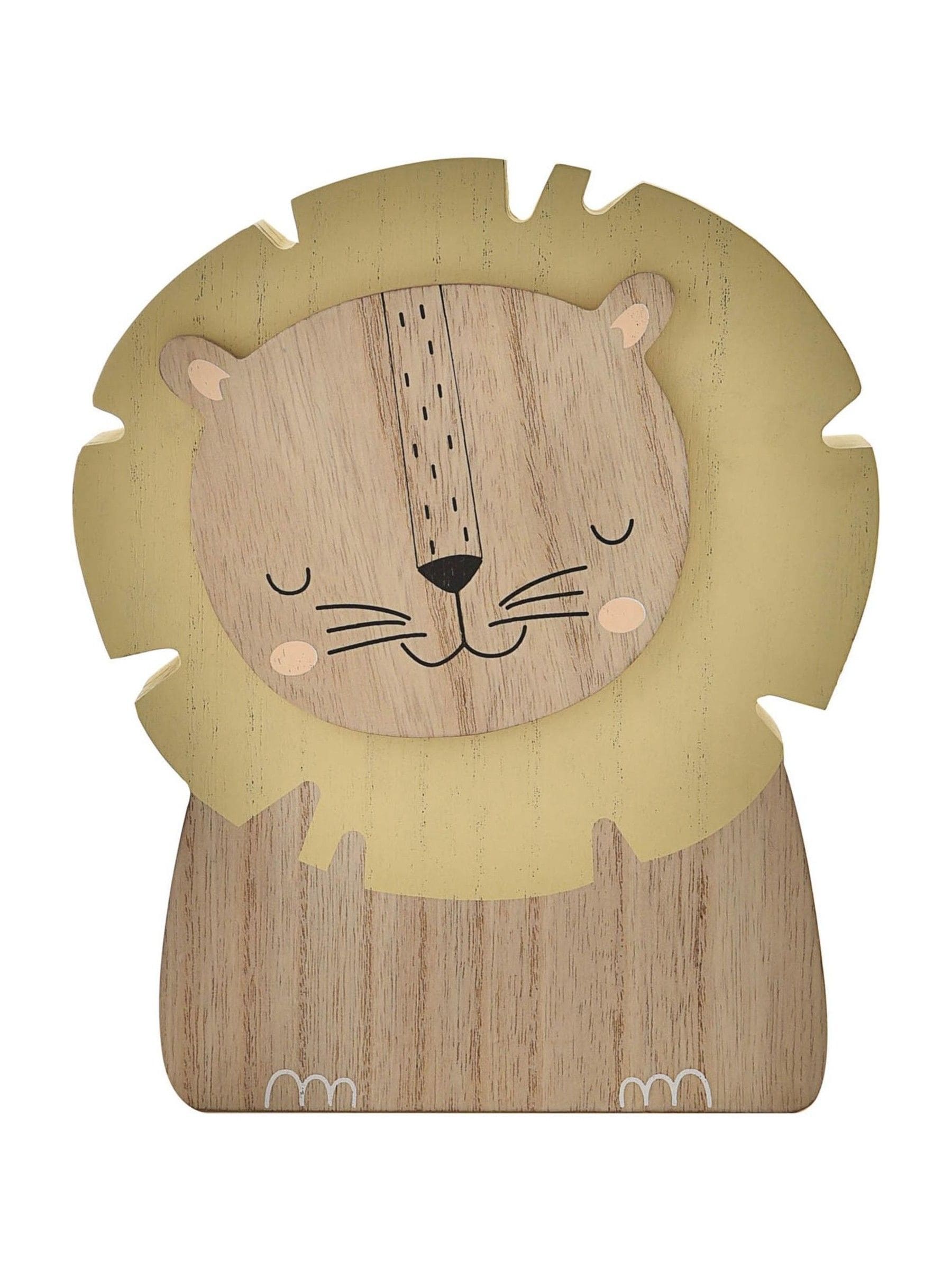 Widdop Brown lion shaped money box 20cm, UK version