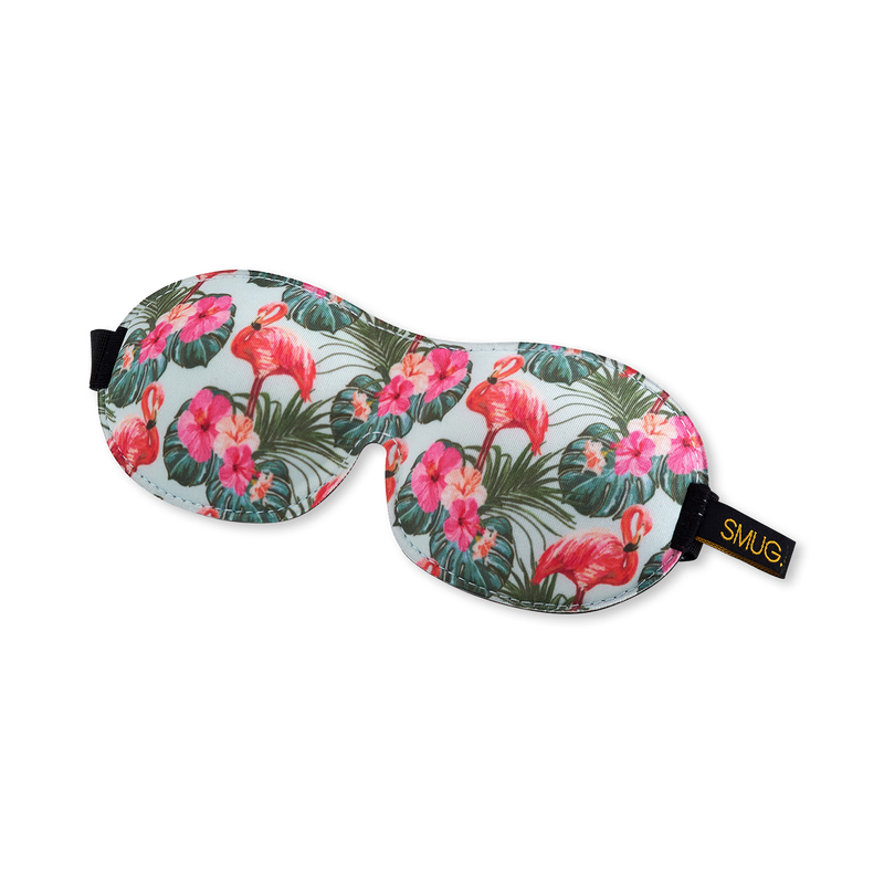 SMUG contoured sleep mask Flamingo blackout (British brand)
