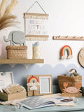 Widdop grey elephant money box with heart detailing (British brand)