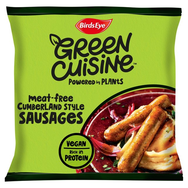 Birds Eye 6 Green Cuisine Vegan Cumberland Style Sausages   300g