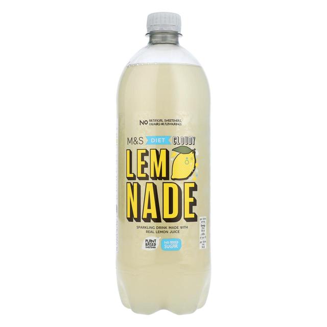 M&S Diet Sparkling Cloudy Lemonade   1L