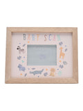 Widdop baby scan frame animal border 4x3, UK version