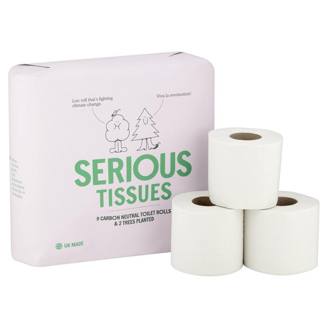 Serious Tissues Carbon Neutral Toilet Roll   9 per pack