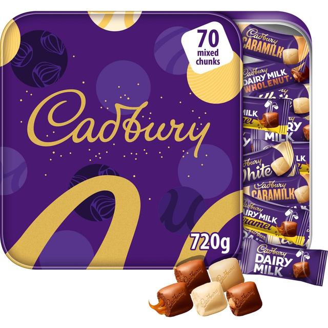 Cadbury Dairy Milk Mixed Chocolate Chunks Tin   720g GOODS M&S   