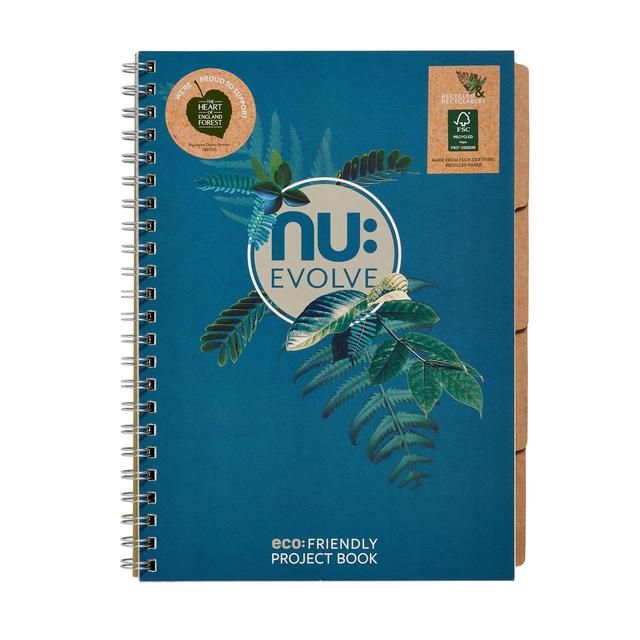 Nu Evolve Teal A4 Recycled Project Book - 150 pgs GOODS M&S   