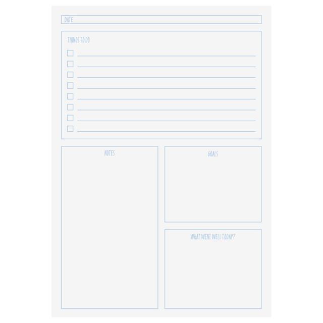 Nu Cloud Pastel A5 Blue Goal Planner - 150 pgs GOODS M&S   