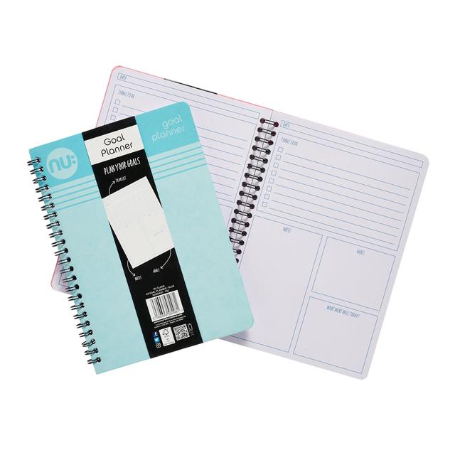 Nu Cloud Pastel A5 Blue Goal Planner - 150 pgs GOODS M&S   