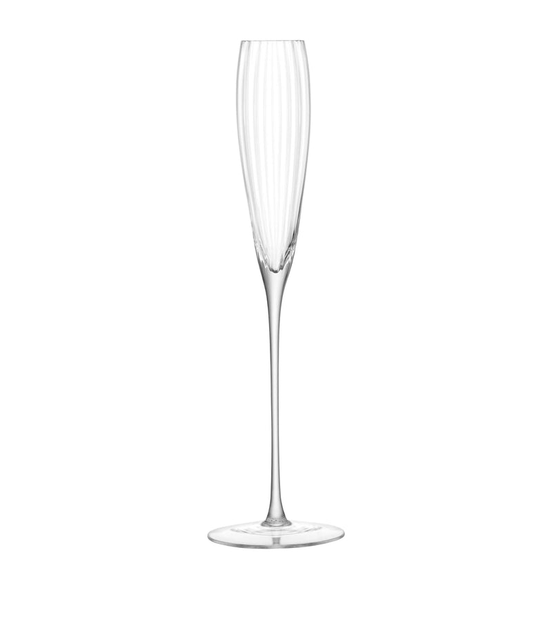 LSA International Aurelia flute glasses set of 2, 165ml capacity, UK version