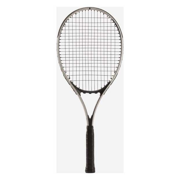 Decathlon adult tennis racket grey blue aluminium frame, UK version
