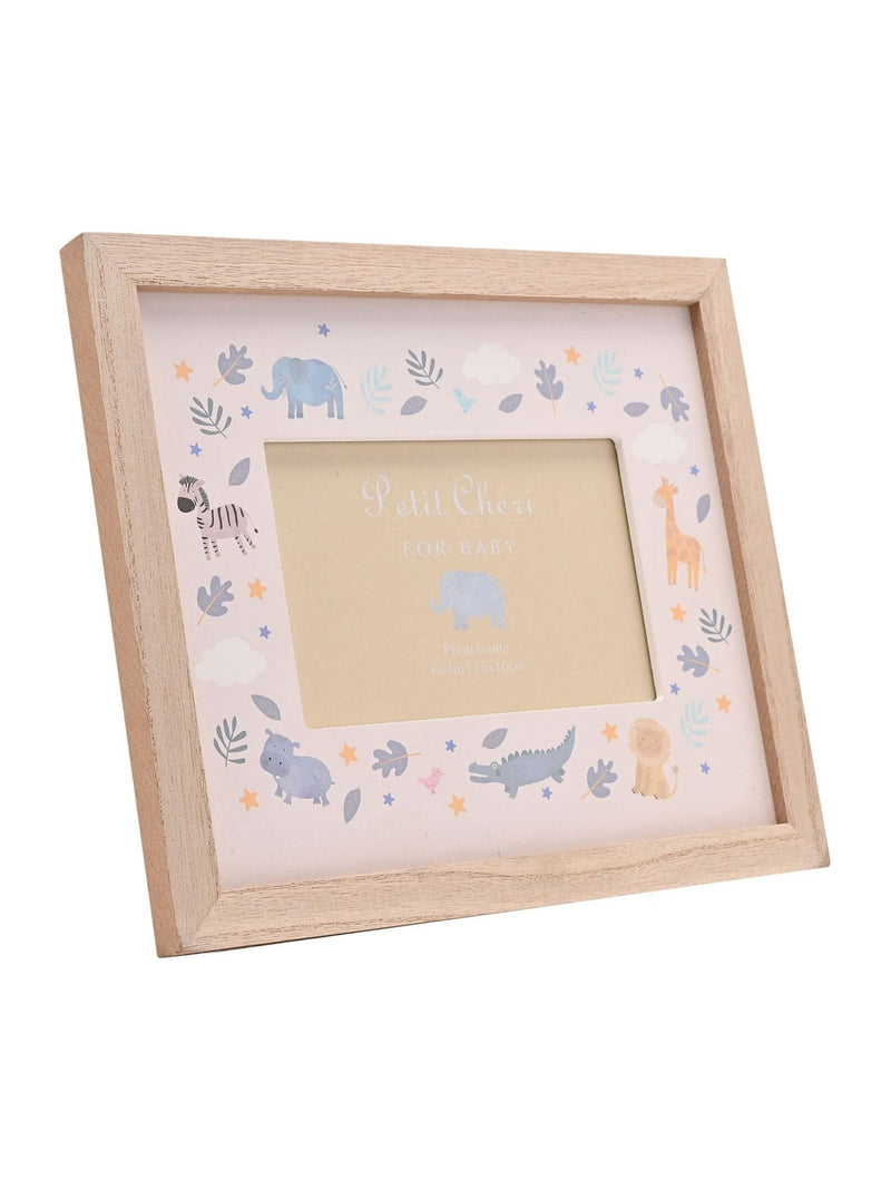 Widdop white animal border frame 6x4 inches, imported from the UK