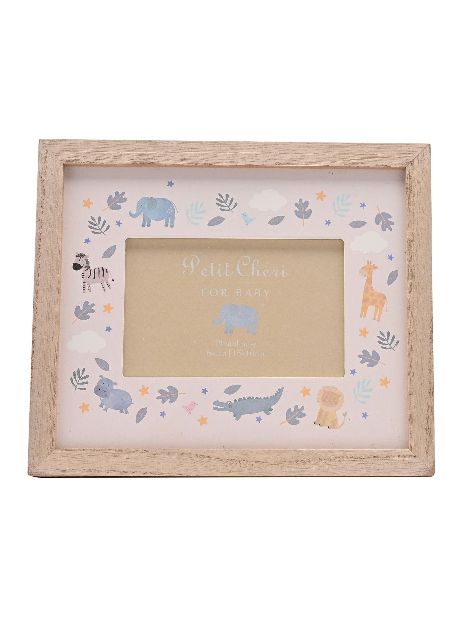 Widdop white animal border frame 6x4 inches, imported from the UK