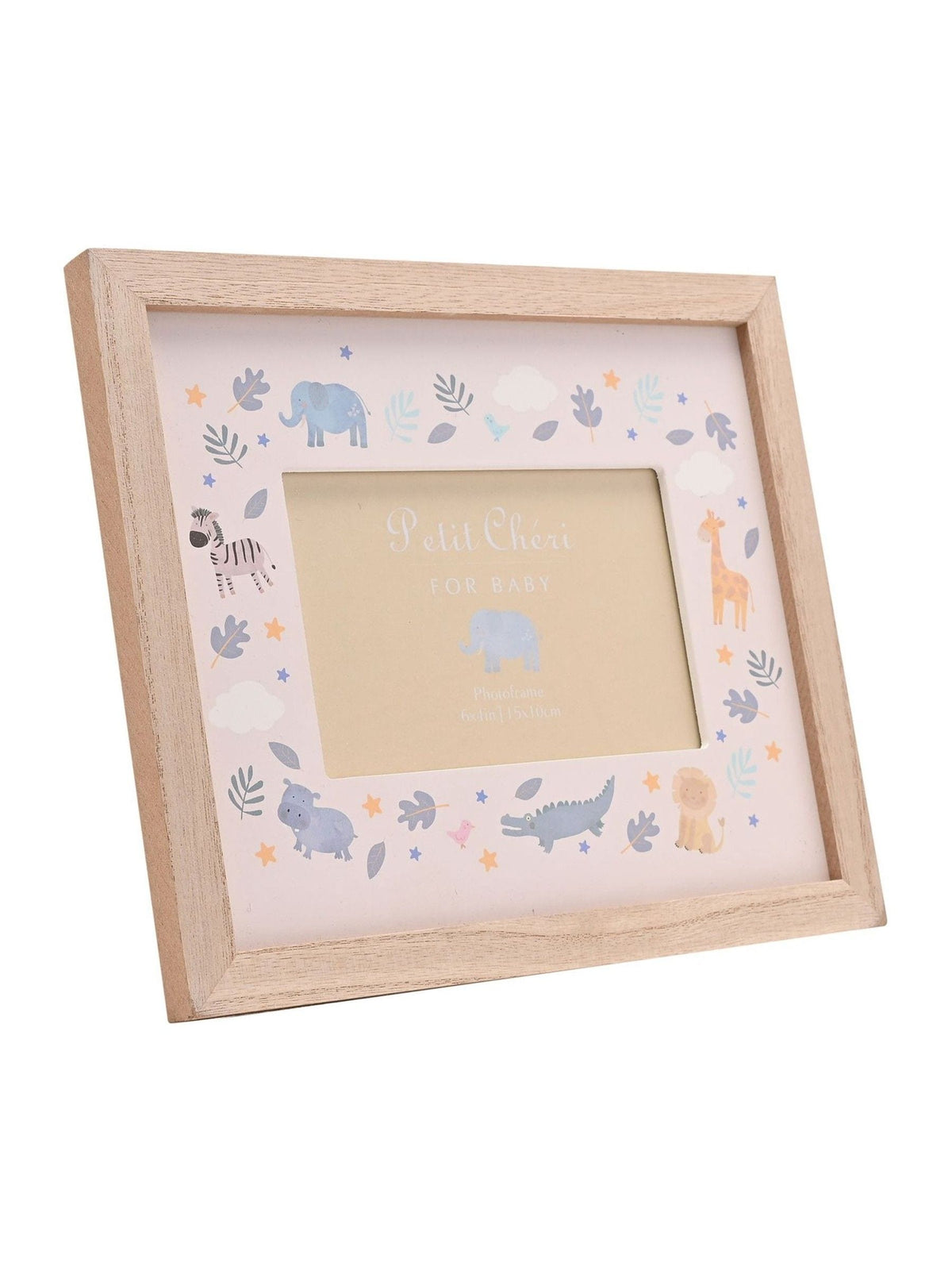 Widdop white animal border frame 6x4 inches, imported from the UK