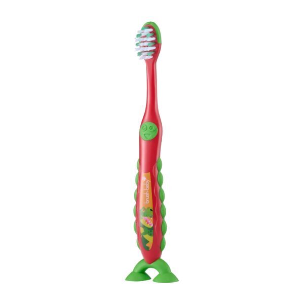 Brush Baby FlossBrush Bristles Toothbrush (3-6 Yrs) Dinosaur GOODS Superdrug   