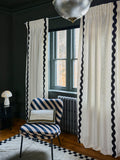 Rockett St George cream scallop embroidered curtains - British product