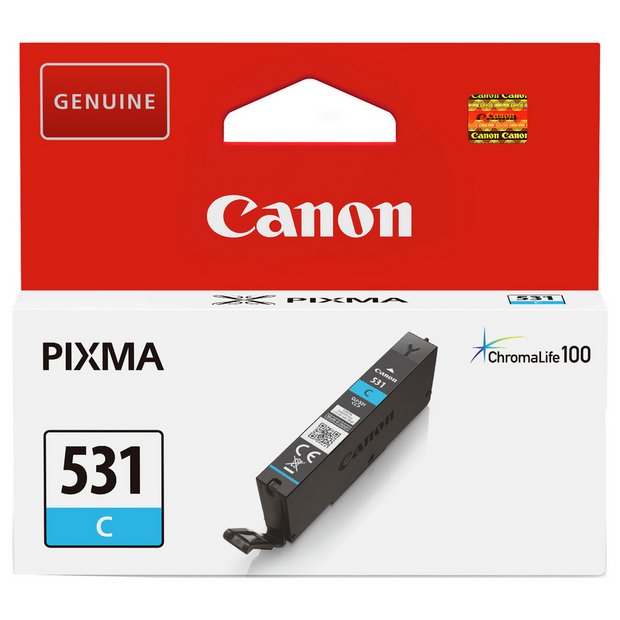 Canon CLI-531 cyan ink cartridge, imported from the UK