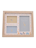 Widdop baby scan frame white animal double 23x27cm, imported from the UK