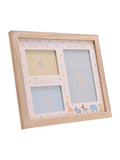 Widdop baby scan frame white animal double 23x27cm, imported from the UK
