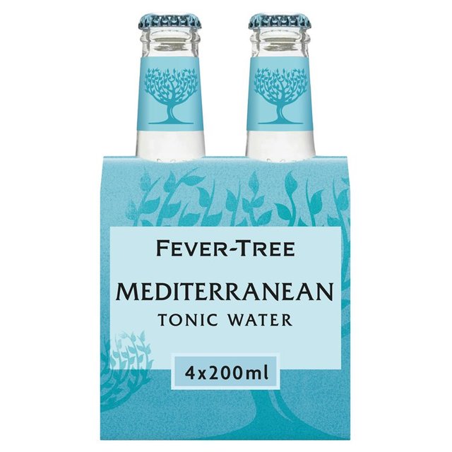 Fever-Tree Mediterranean Tonic Water   4 x 200ml GOODS M&S   