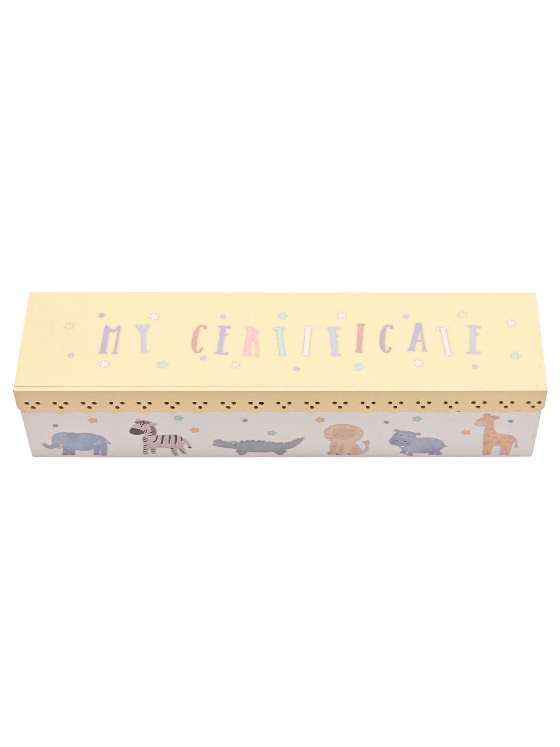 Widdop white scallop animal certificate holder, UK version
